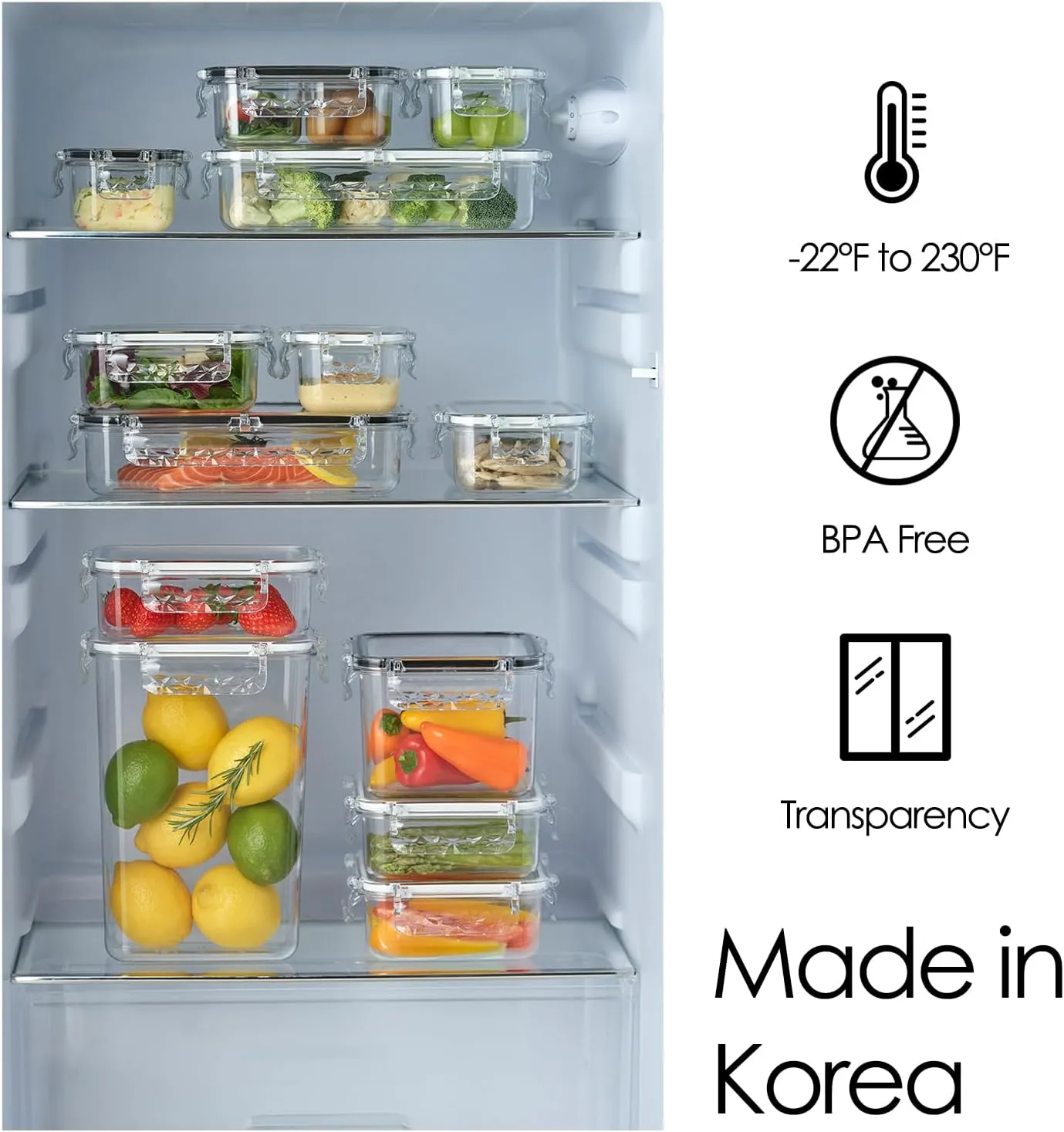 Airtight Food Storage Container with Lid(13.5oz) Leak-Proof Baby Food Box | BPA-Free | Meal Prep | Microwave, Freezer and Dishwasher Safe | Kitchen Fridge Organizer Boxes | Fresher Food
