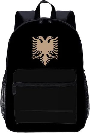 Albanian Eaglewalnut 17 Inch Laptop Backpack Large Capacity Daypack Travel Shoulder Bag for Men&Women