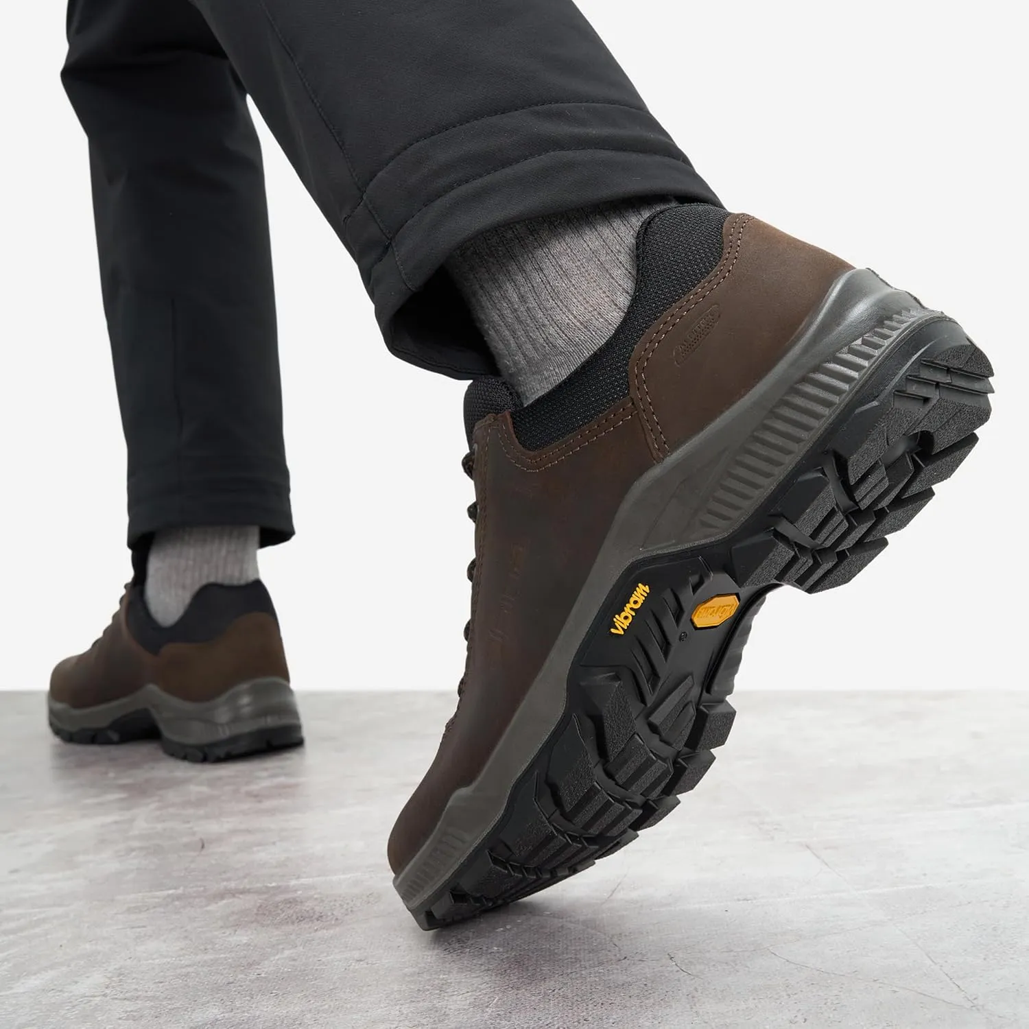 Alpina Prima Men's Waterproof Shoes | Leather with Breathable Membrane | Vibram Slip Resistant Sole | Made in Europe