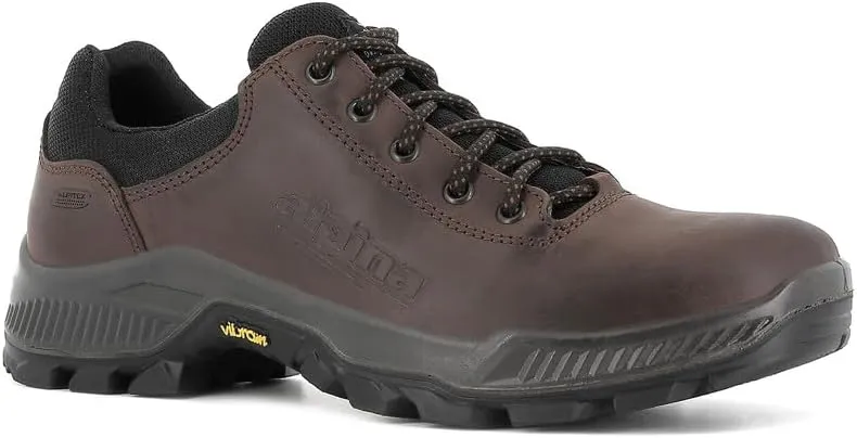 Alpina Prima Men's Waterproof Shoes | Leather with Breathable Membrane | Vibram Slip Resistant Sole | Made in Europe