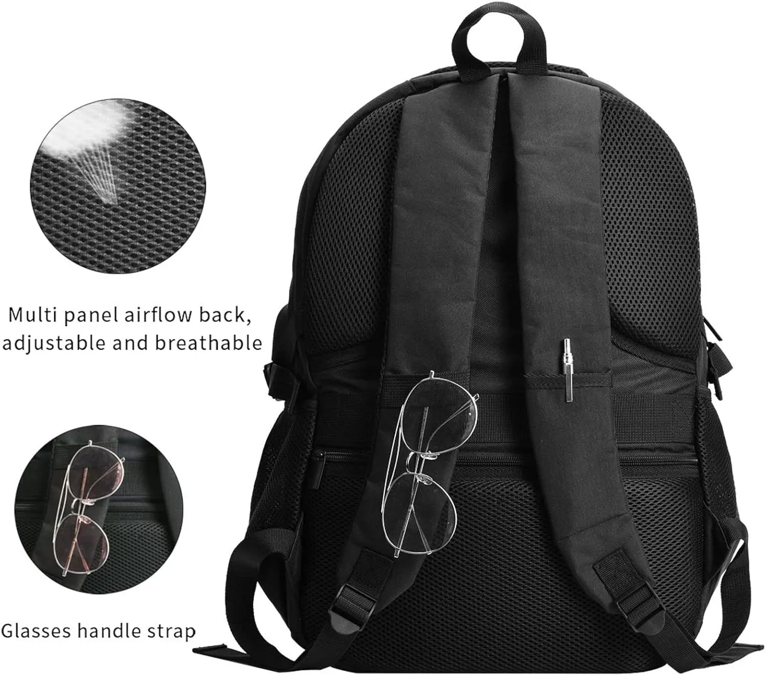American Cabo Verde Flag Travel Backpacks Casual Backpack Large Capacity Laptop Rucksack Luggage Daypacks with USB Charging Port Multi-Pockets Bags for Hiking