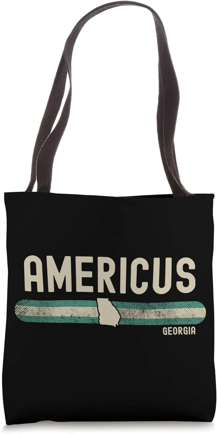 Americus GA | Georgia | Travel & 80s Style Tote Bag