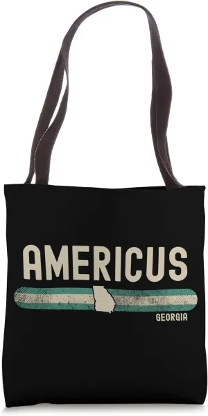 Americus GA | Georgia | Travel & 80s Style Tote Bag