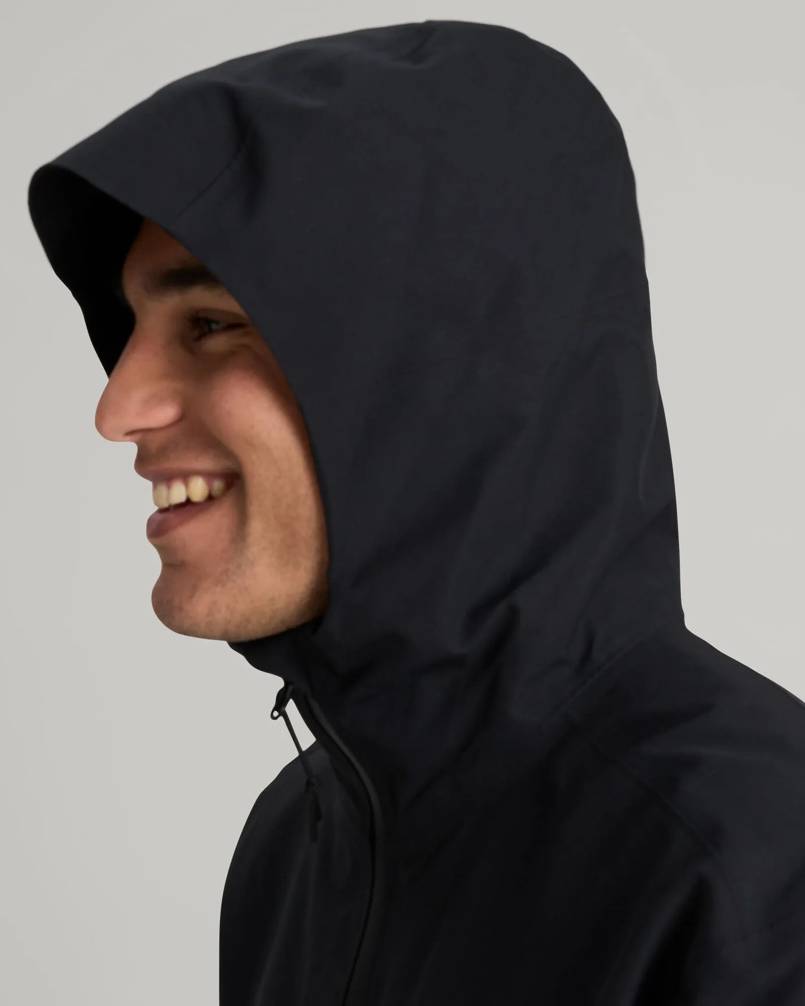 Amphi Men's Rain Jacket - Black