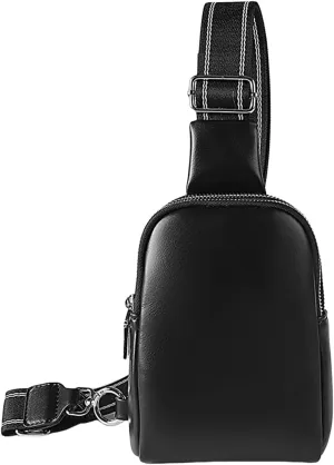 AMPOSSTO Small Sling Bag for Women Mini Chest Bag Fashion Fanny Pack Trendy Crossbody Shoulder Bag Satchel Bag