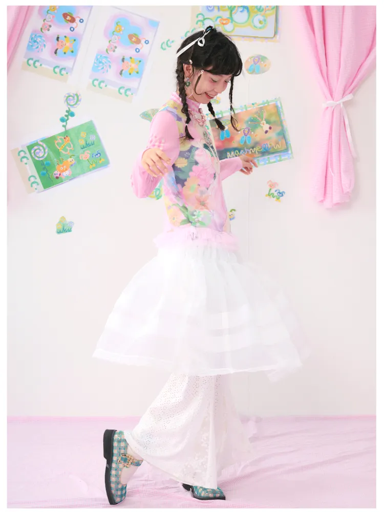 Anime Mesh Printed Breathable Shirt