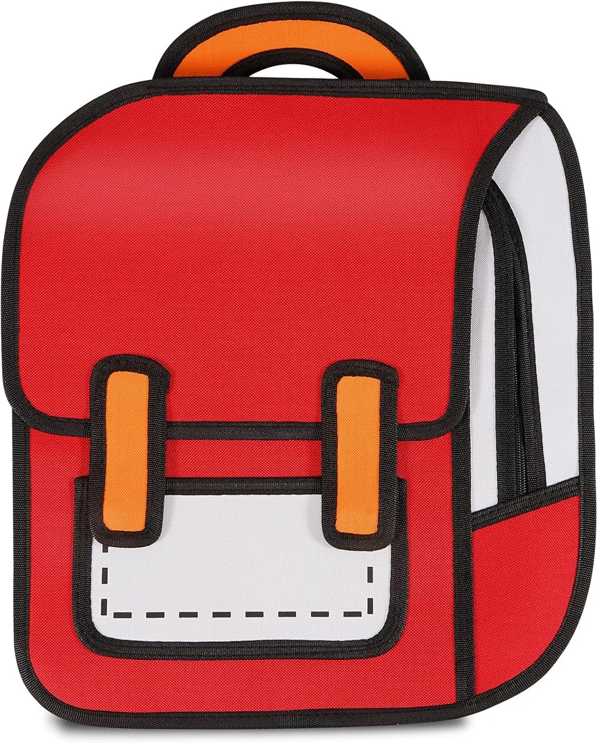 Aobiono Kawaii Backpack Cute Cartoon 3D Jump Style 2D Drawing from Comic Paper Anime Bookbag School Supplies Fun Daypack