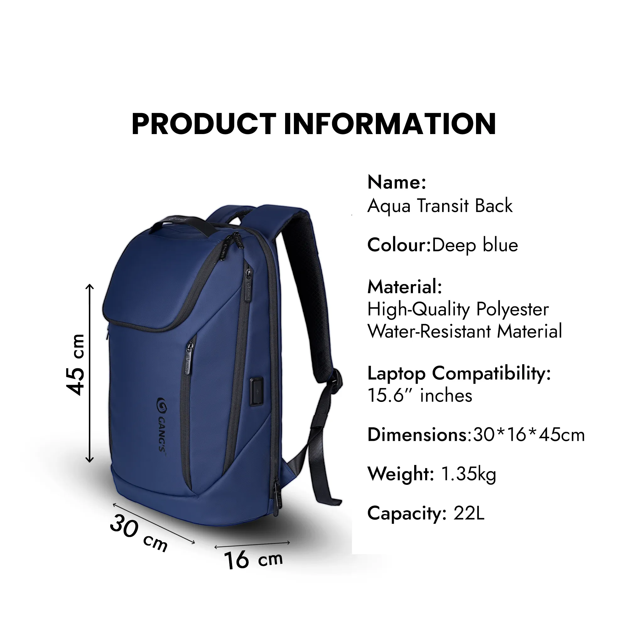 Aqua Transit Backpack - 22L