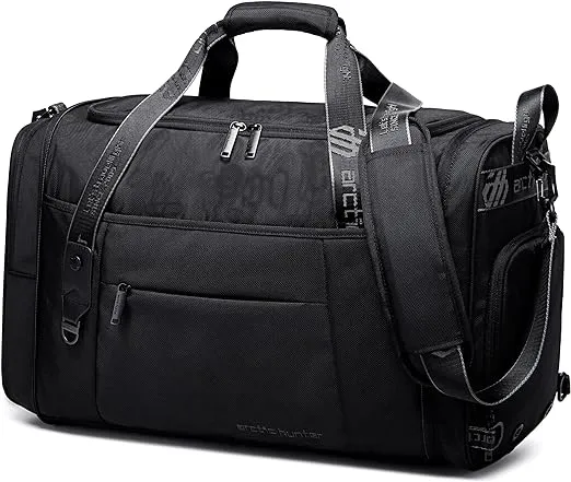 Arctic Hunter Foldable Duffel Bag Water Resistant Travel Bag with Shoe Compartment with Detachable Shoulder Straps for Men and Women, LX0021