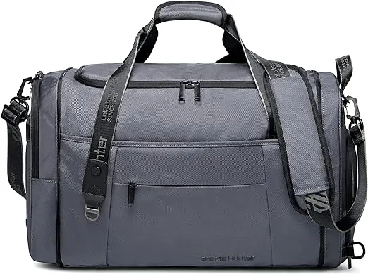 Arctic Hunter Foldable Duffel Bag Water Resistant Travel Bag with Shoe Compartment with Detachable Shoulder Straps for Men and Women, LX0021