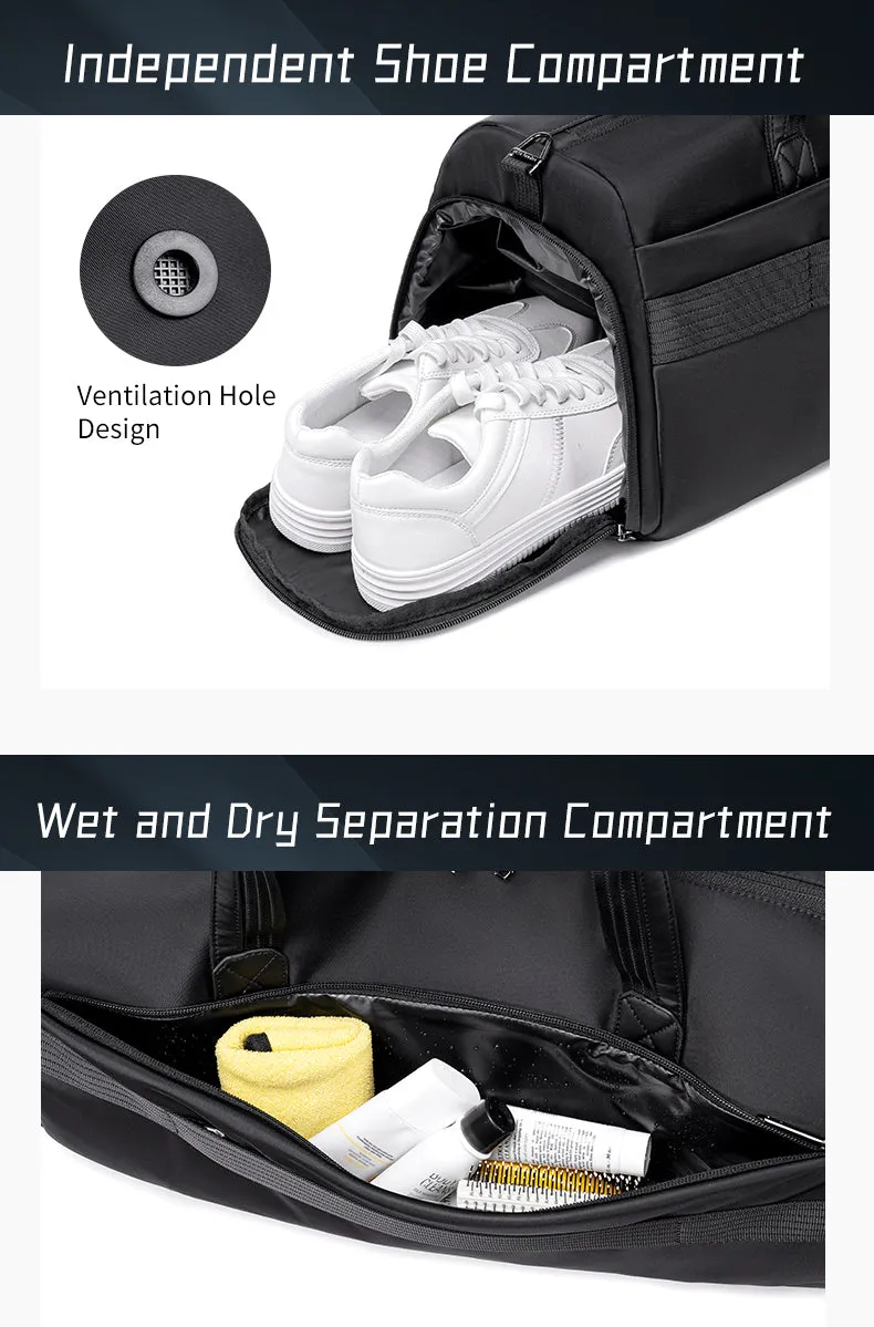 Arctic Hunter i-Crusher Travel Bag 2in1 Dry and Wet Separation Compartment Messenger Bag Sling Bag UNISEX