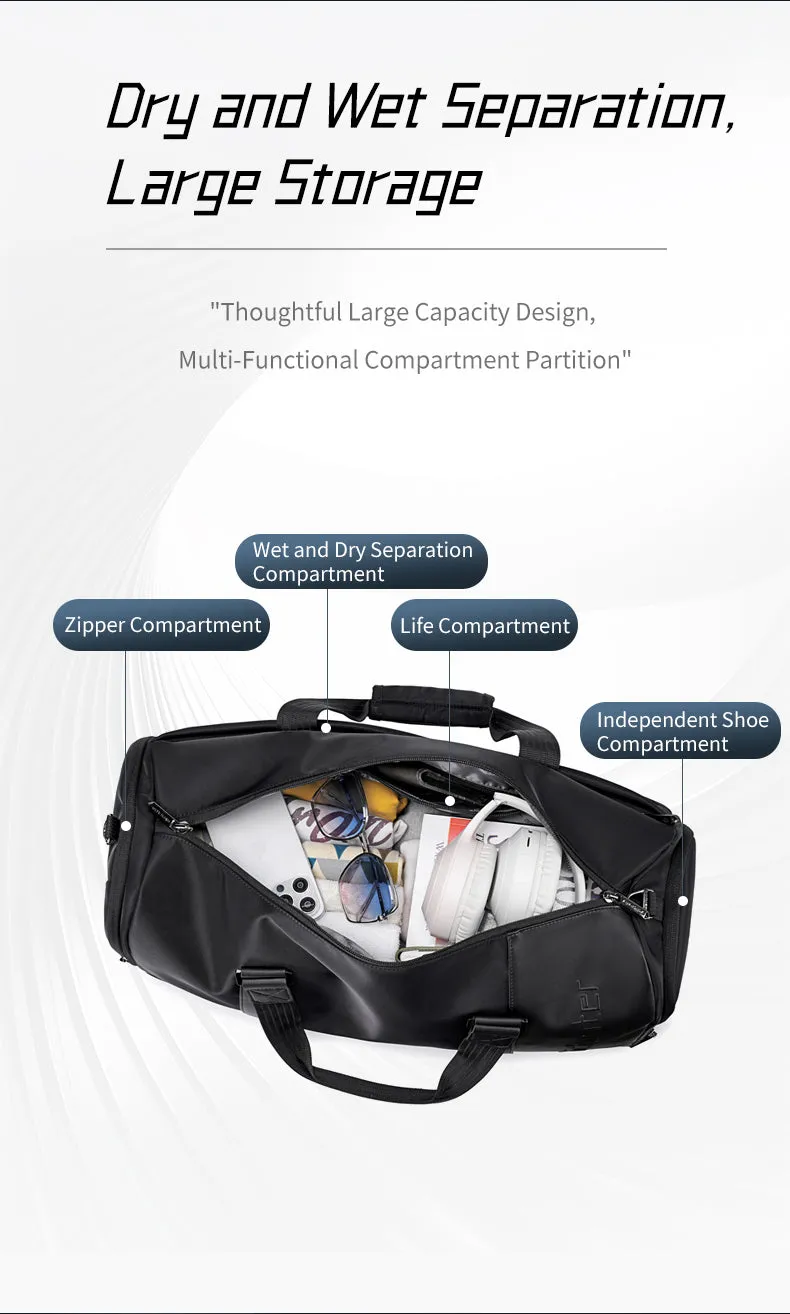 Arctic Hunter i-Crusher Travel Bag 2in1 Dry and Wet Separation Compartment Messenger Bag Sling Bag UNISEX