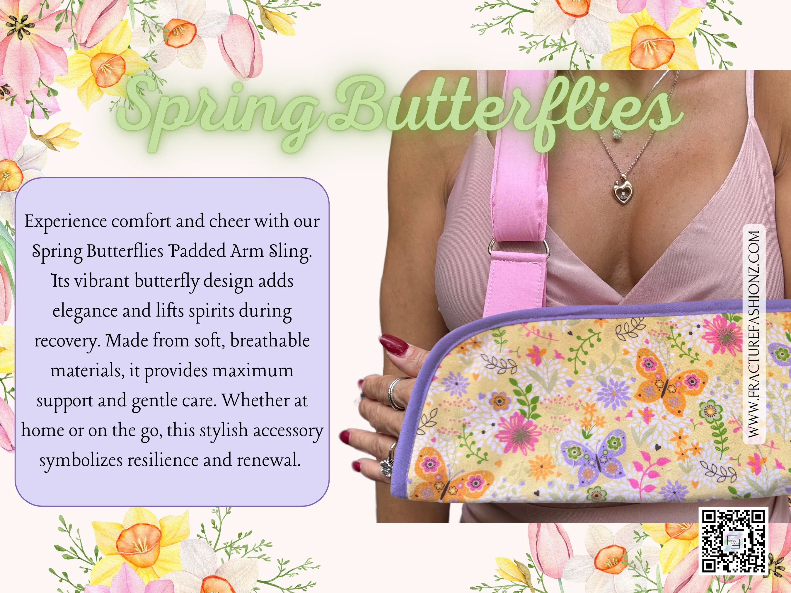 Arm Sling | Spring Butterflies Arm Sling