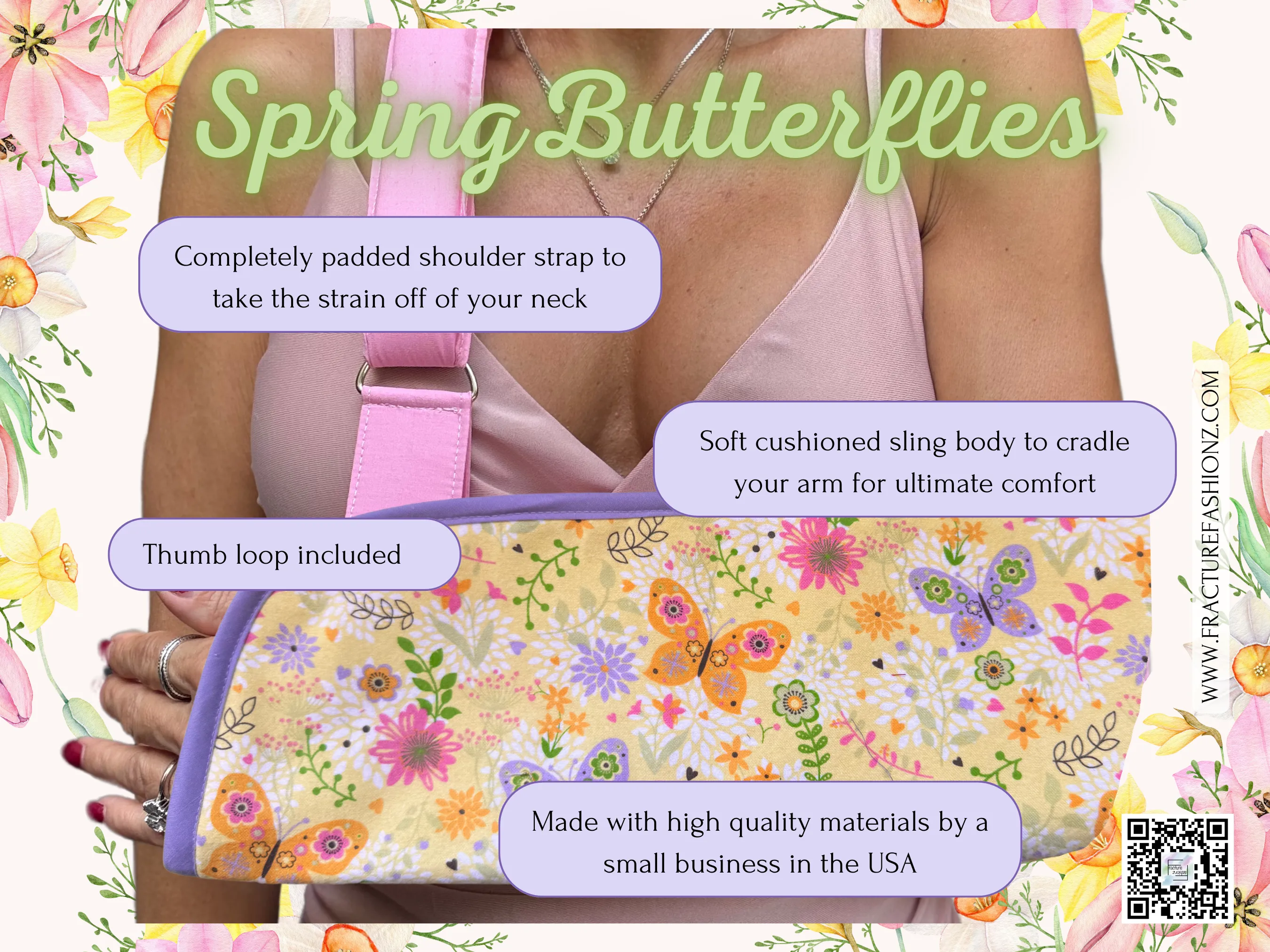 Arm Sling | Spring Butterflies Arm Sling