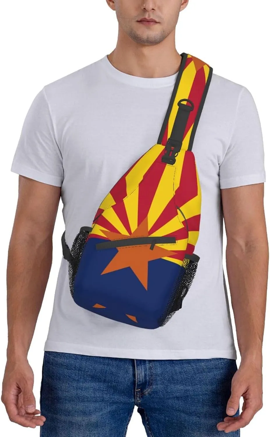ASYG Arizona Flag Sling Bag Crossbody Backpack Arizonian Travel Hiking Daypack Shoulder Chest Bag for Women Men