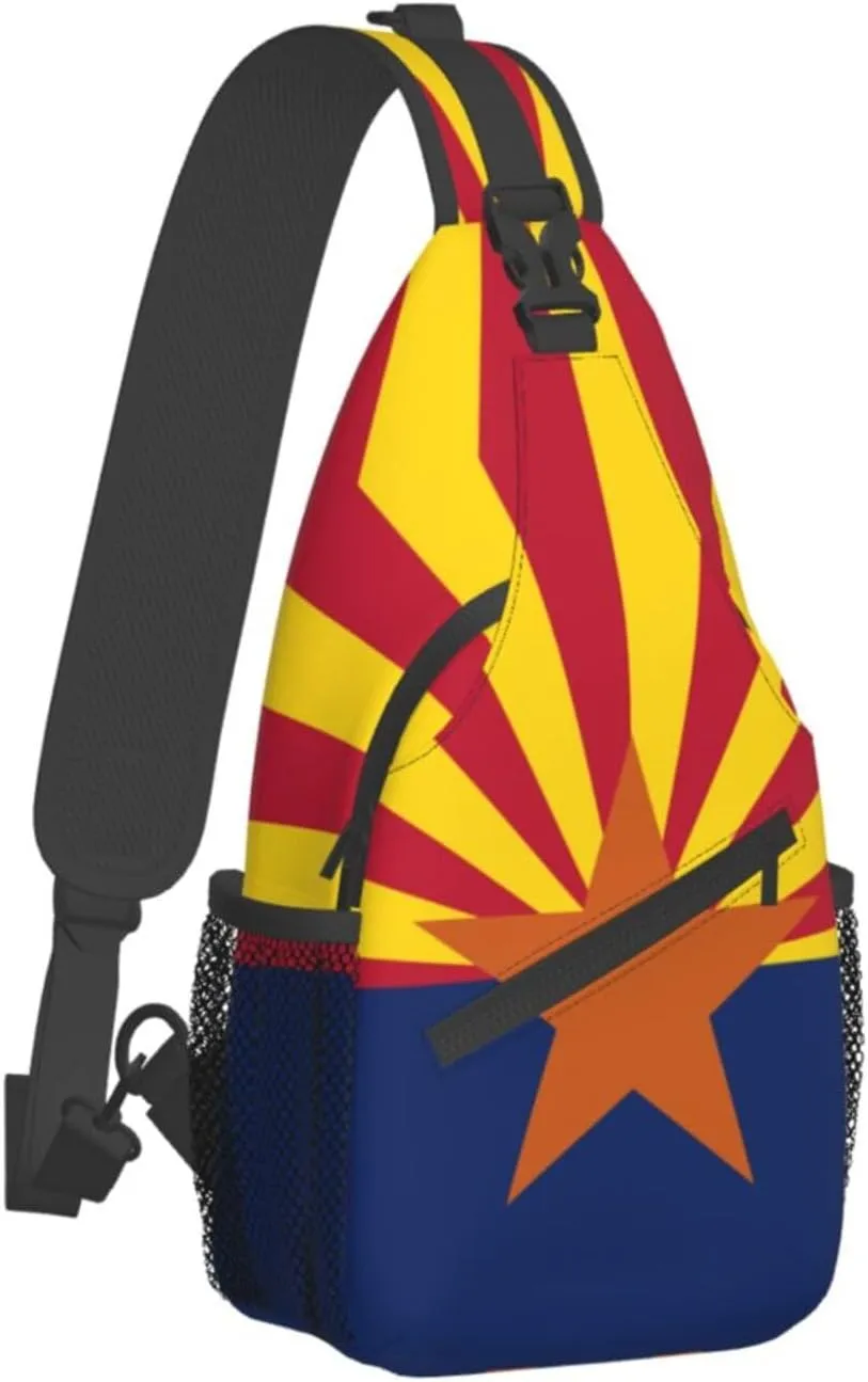 ASYG Arizona Flag Sling Bag Crossbody Backpack Arizonian Travel Hiking Daypack Shoulder Chest Bag for Women Men