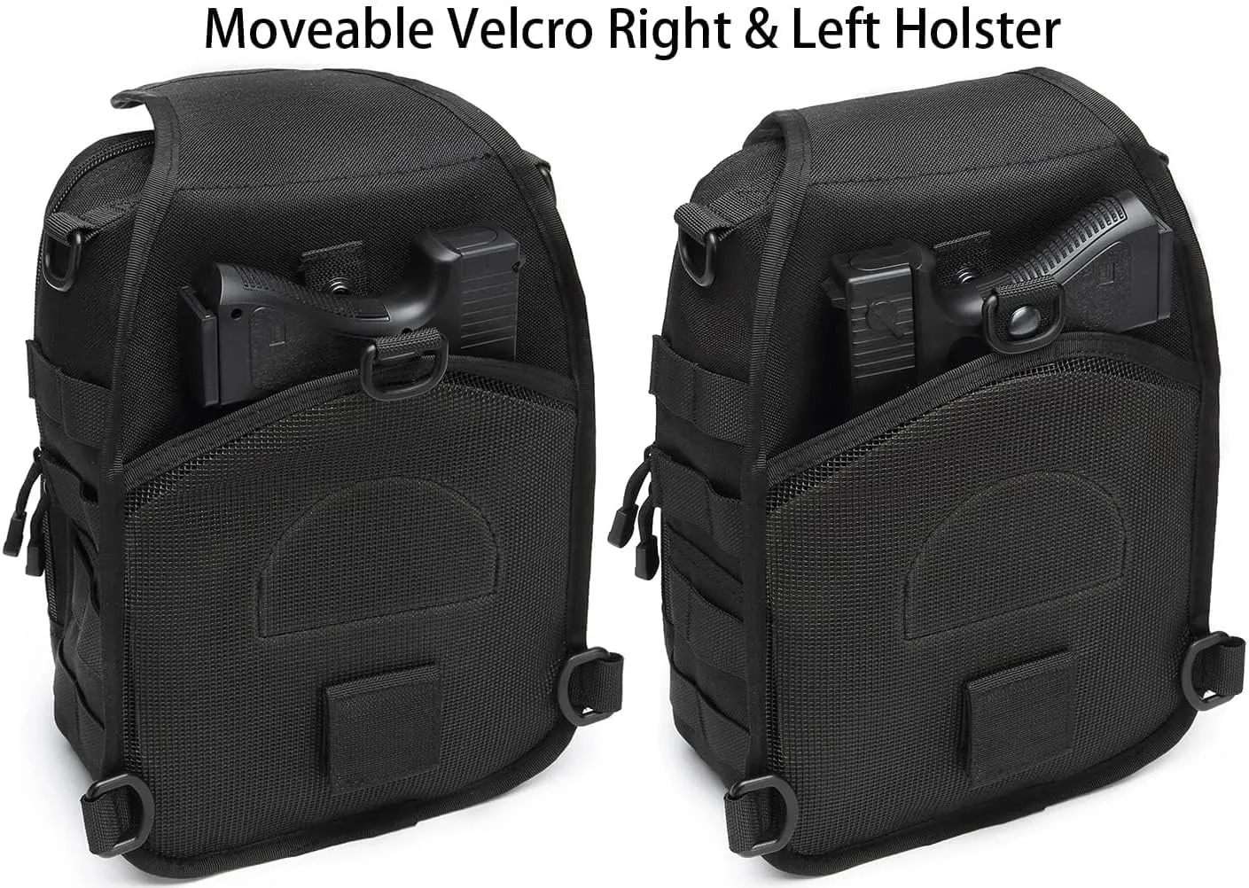 ATBP Tactical Sling Backpack with Holster Military Crossbody Bag for Men Single Shoulder Back Pack 10L