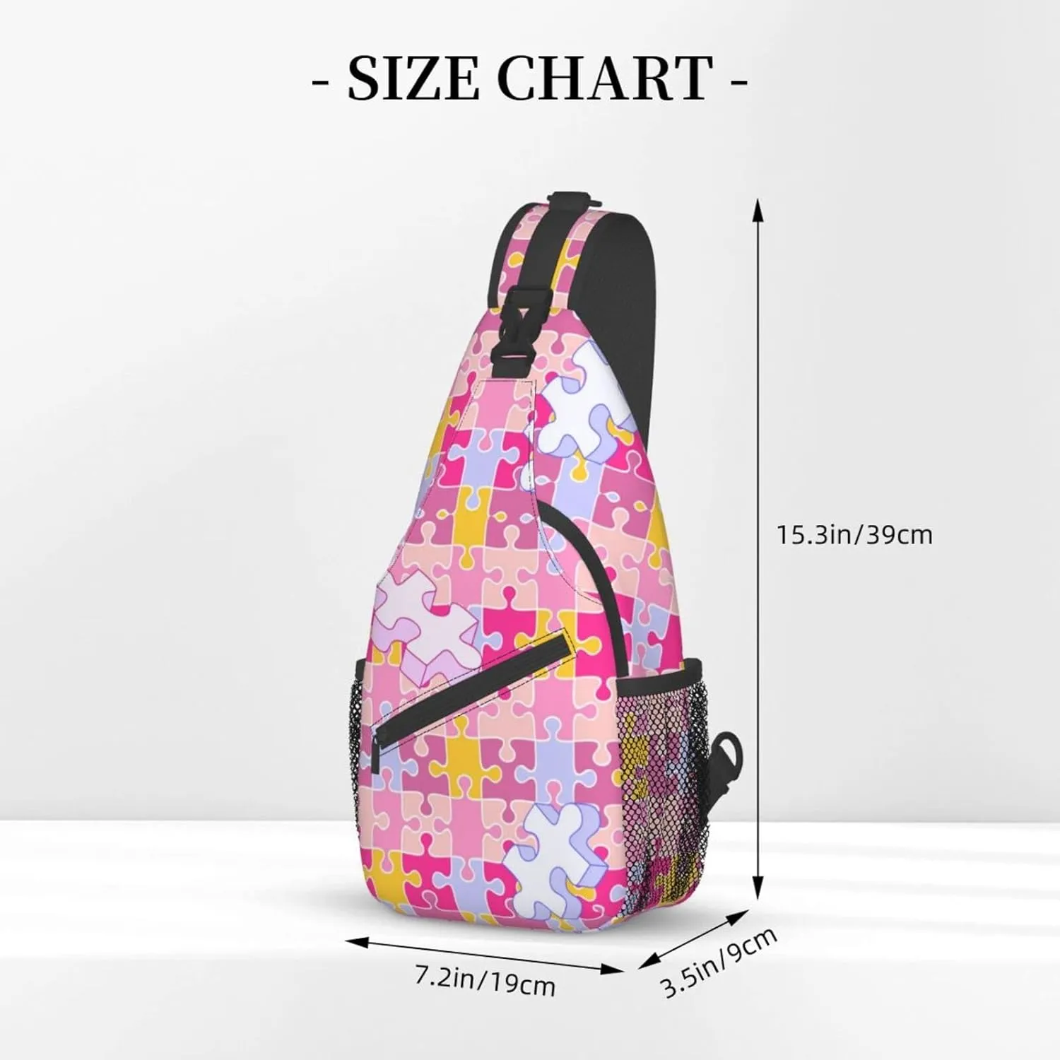 Autism Sling Bag for Women Men Autism Awareness Crossbody Sling Backpack Shoulder Chest Bag for Travel Hiking
