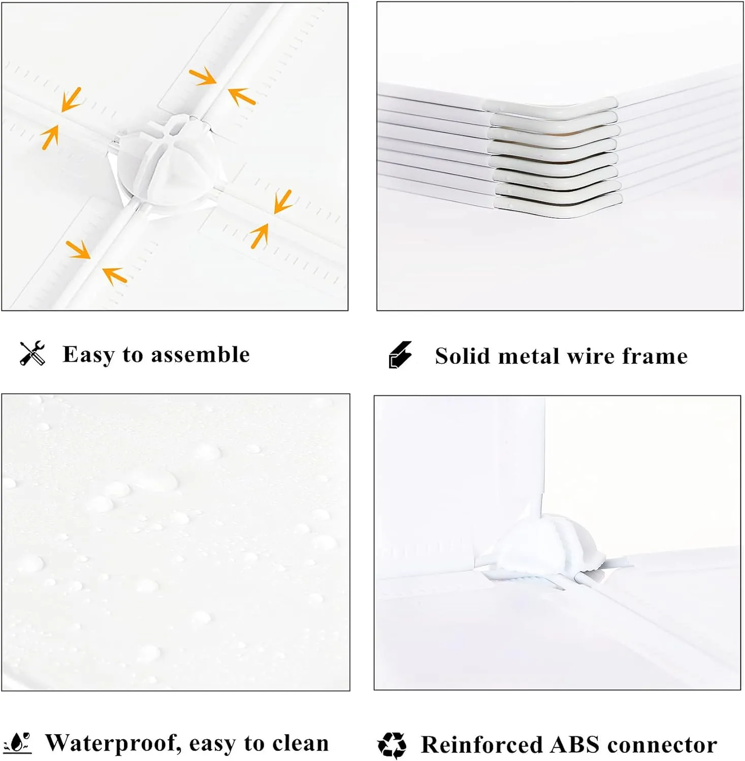 AWTATOS Cube Storage Organizer, Storage Cubes Shelves Bookshelf, 6 Cube Closet Organizers and Storage, DIY Stackable Plastic Clothes Organizer Shelving for Bedroom, Home, White