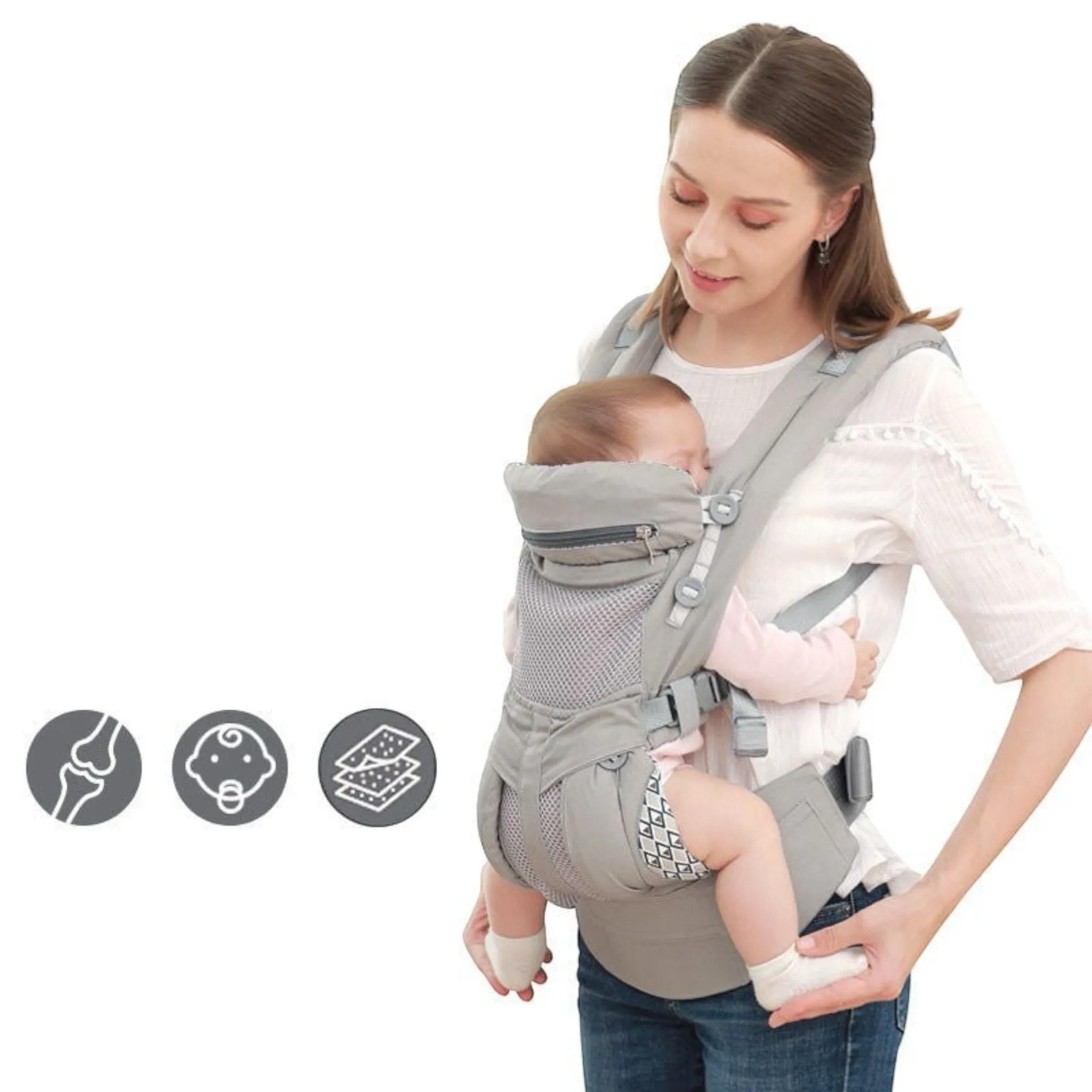 Baby Carrier Ergonomic Kangaroo Infant Kid Sling Back Front Facing Backpack Wrap Baby Bag