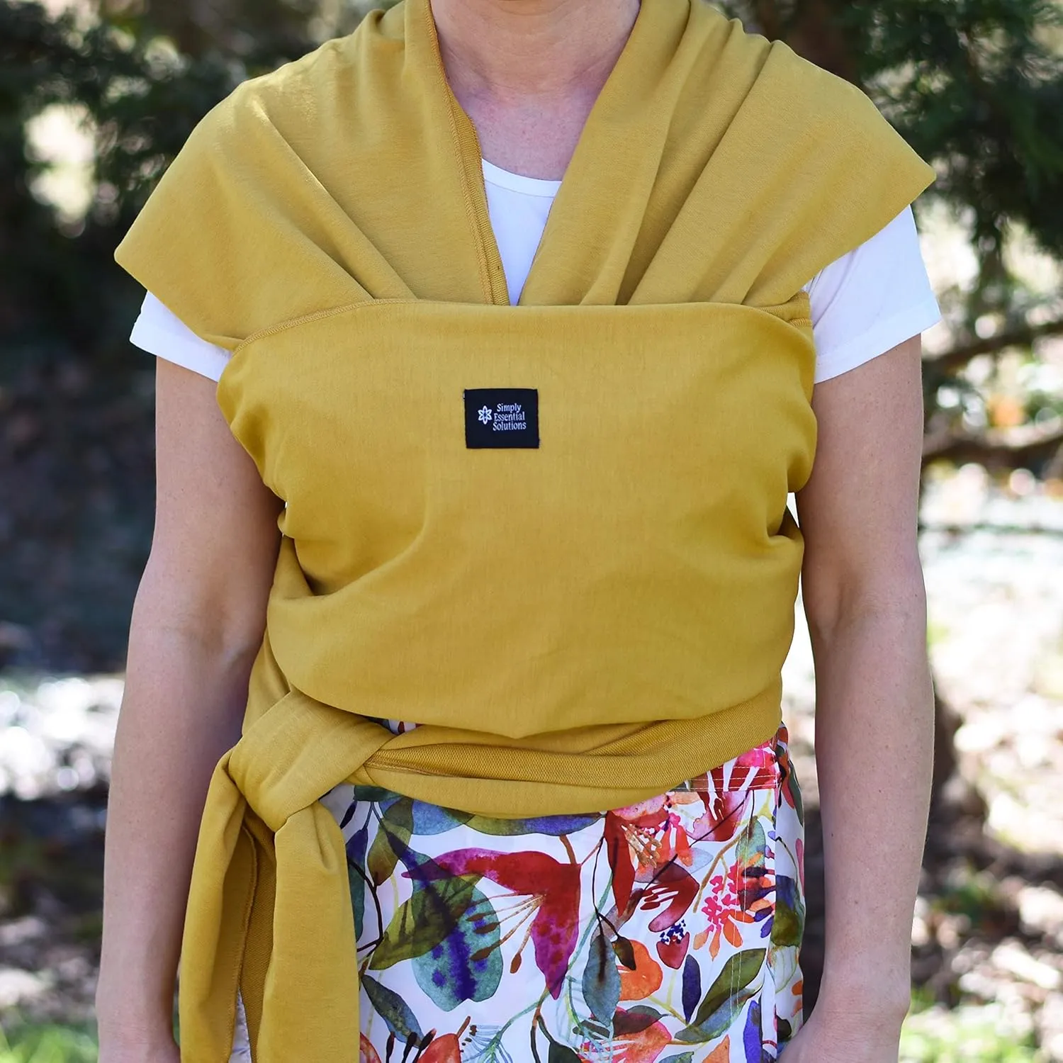 Baby Wrap Carrier Soft, Stretchy, Cotton Baby Wrap, Baby Sling, Nursing Cover Up for use with Newborn-Toddler: Evenly distributes Weight for More Comfortable Carrying (Dark Cream)