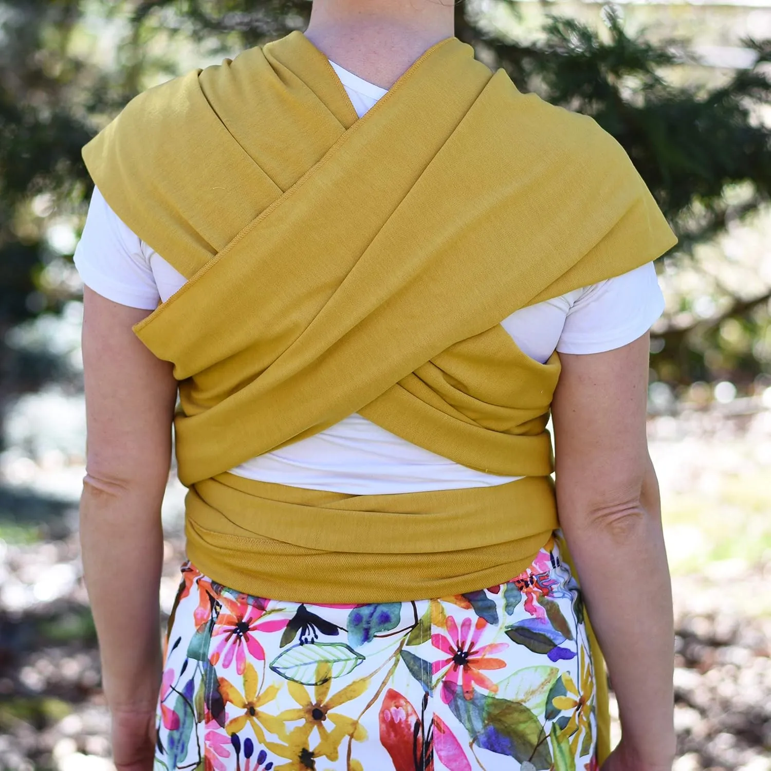 Baby Wrap Carrier Soft, Stretchy, Cotton Baby Wrap, Baby Sling, Nursing Cover Up for use with Newborn-Toddler: Evenly distributes Weight for More Comfortable Carrying (Dark Cream)