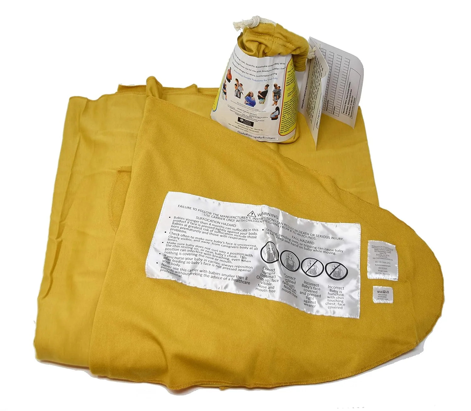 Baby Wrap Carrier Soft, Stretchy, Cotton Baby Wrap, Baby Sling, Nursing Cover Up for use with Newborn-Toddler: Evenly distributes Weight for More Comfortable Carrying (Dark Cream)