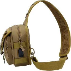 Backpack for Men Rucksack Wear-resistant Sling Bag Multi-function Outdoor Crossbody Waist Bag