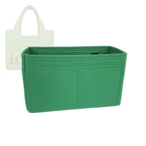 Bag Organizer for Loewe Small Font Tote - Premium Felt Purse Handbag Insert Liner Shaper (Handmade) Soft Structure Support (20 Color Options)