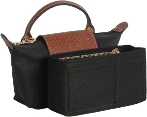 Bag Organizer Insert for Tote Bag, Felt Purse Organizer Handbag Backpack Compatible with Longchamp, Le Pliage, LV, Coach