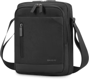 BAIGIO Small Messenger Bag for Men Shoulder Bag Crossbody Man Purse for Men Mini Ipad Bag Satchel Sling Bag Casual Business