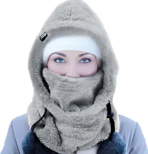 Balaclava Cold Weather Winter Fleece Ski Snowboard Mask Hood Face Mask Scarf Neck Warmer Cover Helmet for Outdoor Activities