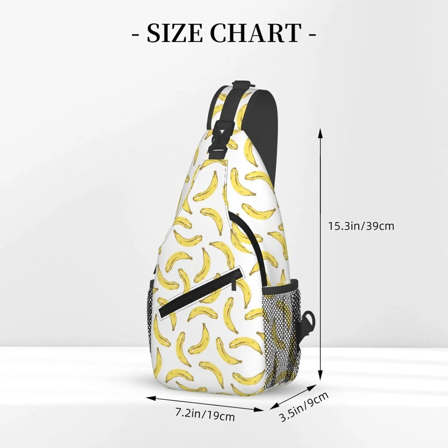 Banana Crossbody Sling Bag For Women Men Cute Chest Bag Shoulder Bag Sling Backpack Casual Sport Daypack For Travel Hiking