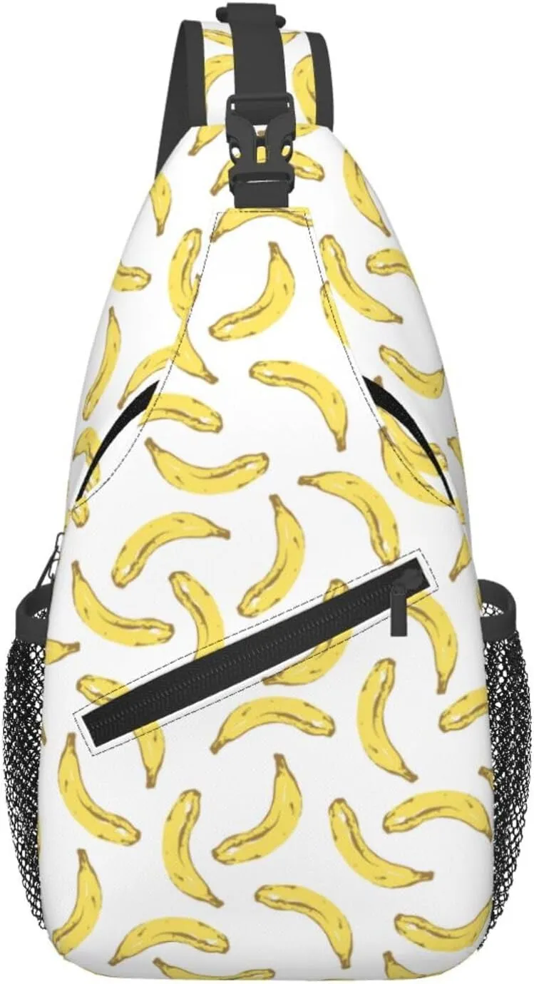 Banana Crossbody Sling Bag For Women Men Cute Chest Bag Shoulder Bag Sling Backpack Casual Sport Daypack For Travel Hiking