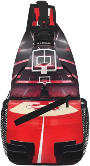 Basketball Arenas Men Casual Diagonal Chest Bag Cross Package Diagonally Women Travel Satchel Single Shoulder Bag