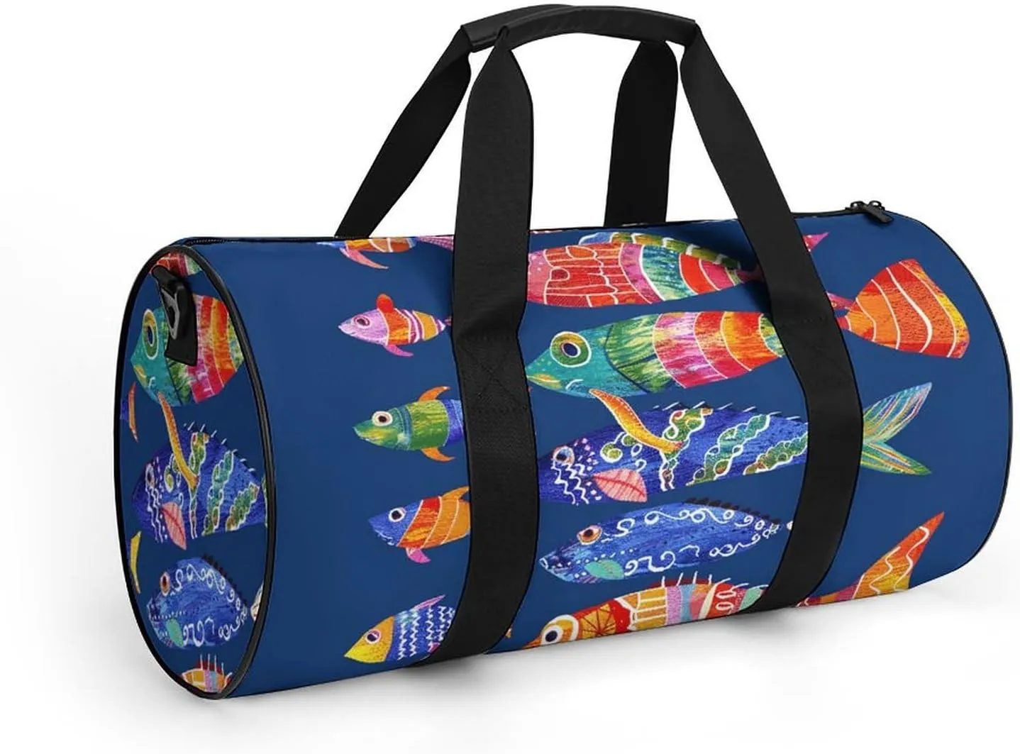 Batik Art Style Gym Bag Small Travel Duffle Bag with Compartment Carry On Weekender Bag for Women Men