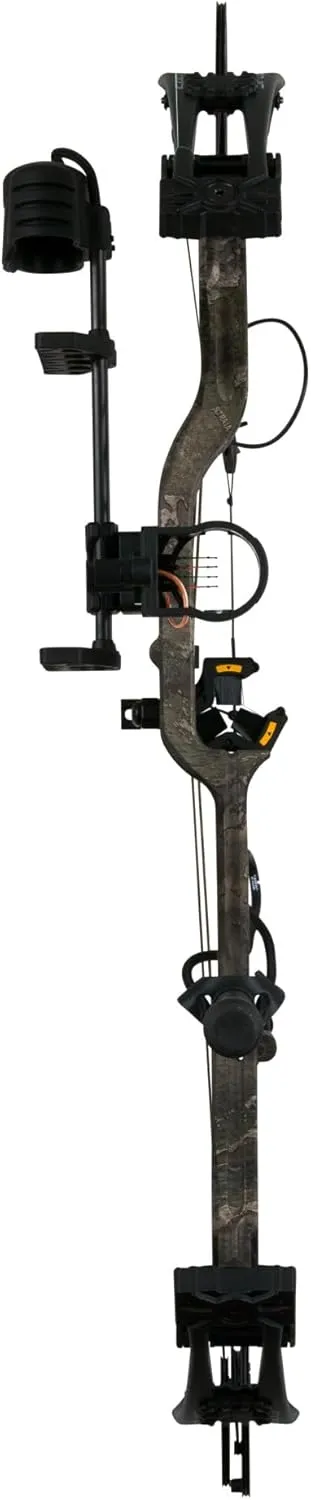 Bear Archery Species EV Ready to Hunt Adult Compound Bow Package, 23.5”- 30.5” Draw Length, 55-70 and 45-60 Lbs Draw Weight, Up to 320 FPS, Made in USA, Limited Life-Time Warranty