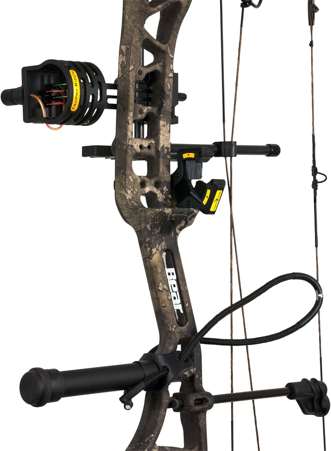 Bear Archery Species EV Ready to Hunt Adult Compound Bow Package, 23.5”- 30.5” Draw Length, 55-70 and 45-60 Lbs Draw Weight, Up to 320 FPS, Made in USA, Limited Life-Time Warranty
