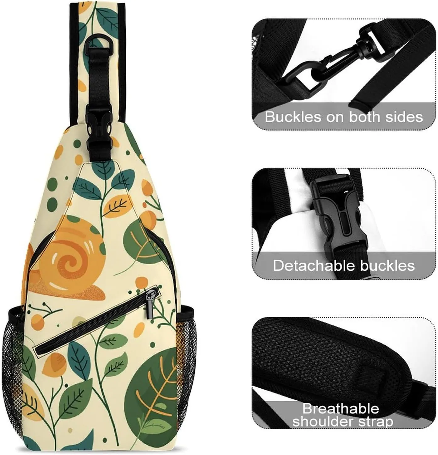 Beautiful Cheese Board Crossbody Bag, Sling Bag, Sling Backpack, Belt Bags for Travel Outdoors Hiking