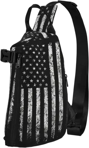 Beautiful Rainbow Colors Mermaid Print Lightweight Adjustable Crossbody Backpack Daypack For Men,Women Sling Bag