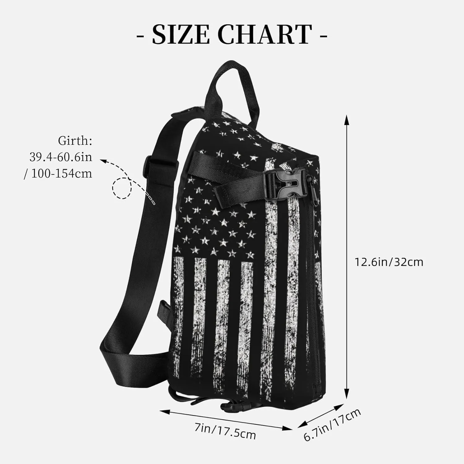Beautiful Rainbow Colors Mermaid Print Lightweight Adjustable Crossbody Backpack Daypack For Men,Women Sling Bag