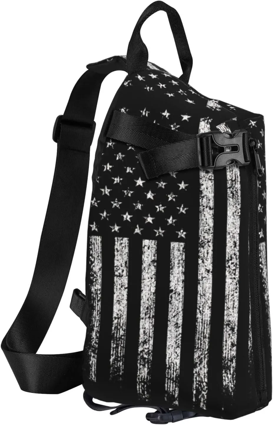 Beautiful Rainbow Colors Mermaid Print Lightweight Adjustable Crossbody Backpack Daypack For Men,Women Sling Bag
