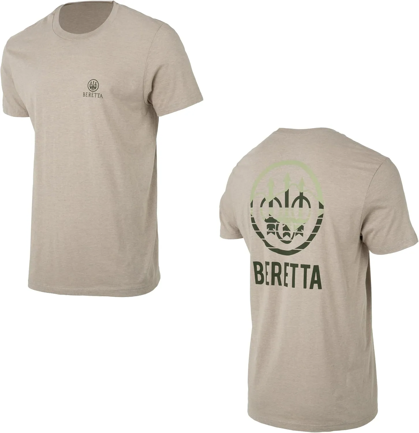Beretta Men's Alps Retro Lightweight Breathable Cotton/Poly Blend Crewneck Casual Outdoor Hunting Short Sleeve T-Shirt