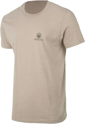 Beretta Men's Alps Retro Lightweight Breathable Cotton/Poly Blend Crewneck Casual Outdoor Hunting Short Sleeve T-Shirt