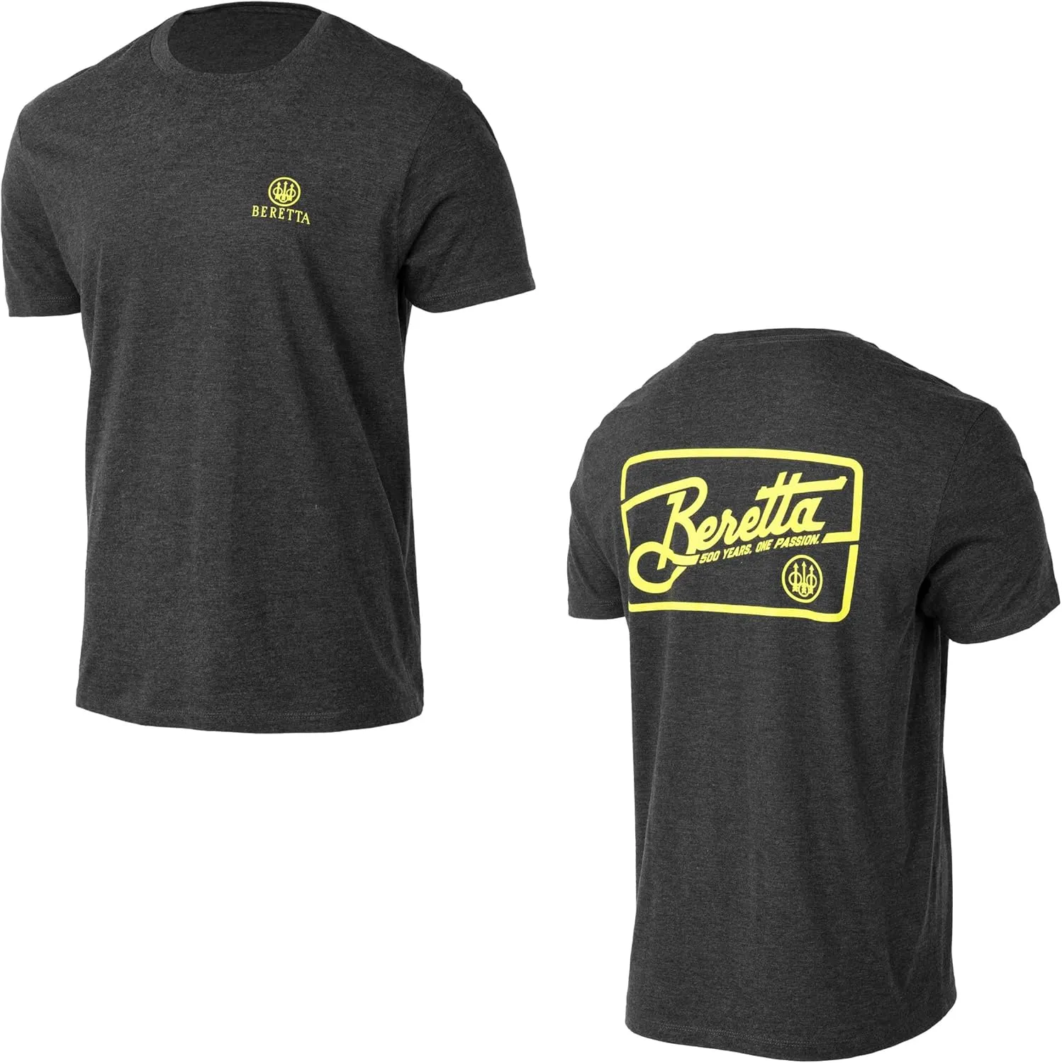 Beretta Men's Retro Patch Lightweight Breathable Cotton/Poly Blend Crewneck Casual Outdoor Hunting Short Sleeve T-Shirt