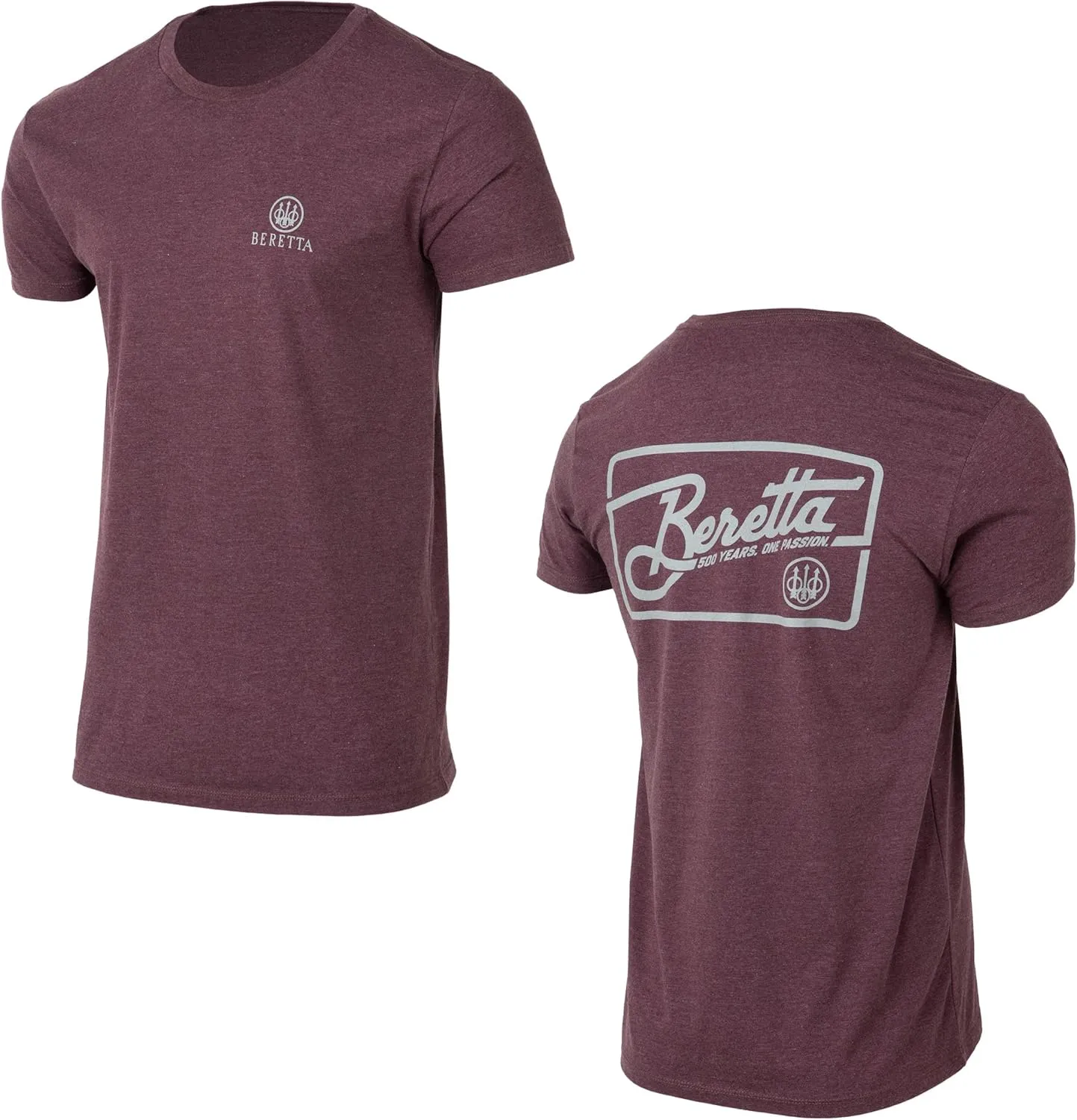 Beretta Men's Retro Patch Lightweight Breathable Cotton/Poly Blend Crewneck Casual Outdoor Hunting Short Sleeve T-Shirt