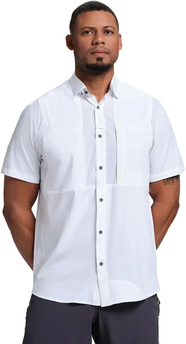 Beretta Men's TKAD Flex Breathable Lightweight Button-Down Outdoor Casual Active Tactical Short Sleeve T-Shirt