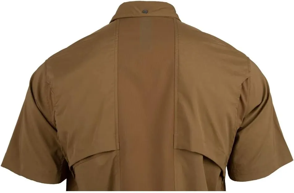 Beretta Men's TKAD Flex Breathable Lightweight Button-Down Outdoor Casual Active Tactical Short Sleeve T-Shirt