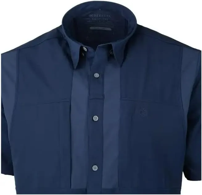 Beretta Men's TKAD Flex Breathable Lightweight Button-Down Outdoor Casual Active Tactical Short Sleeve T-Shirt