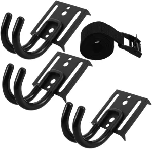 BESPORTBLE 3 Pack Heavy Duty Outdoor Hooks Tree Stand Strap Hangers Metal Tree Hooks for Hunting with Quick Setup
